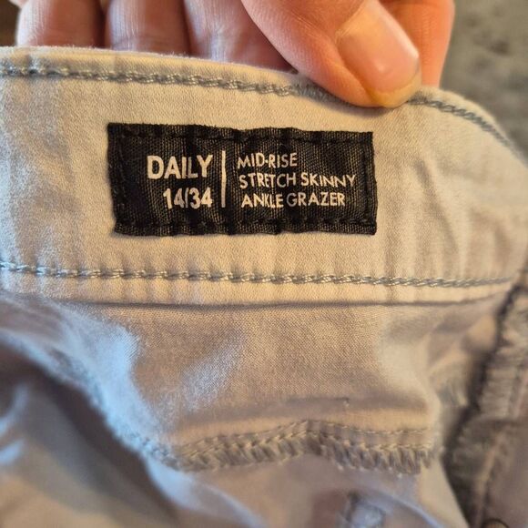 Buffalo David Bitton Women's Light Gray Cotton/Spandex Daily Mid-Rise Stretch Sk - Picture 11 of 12